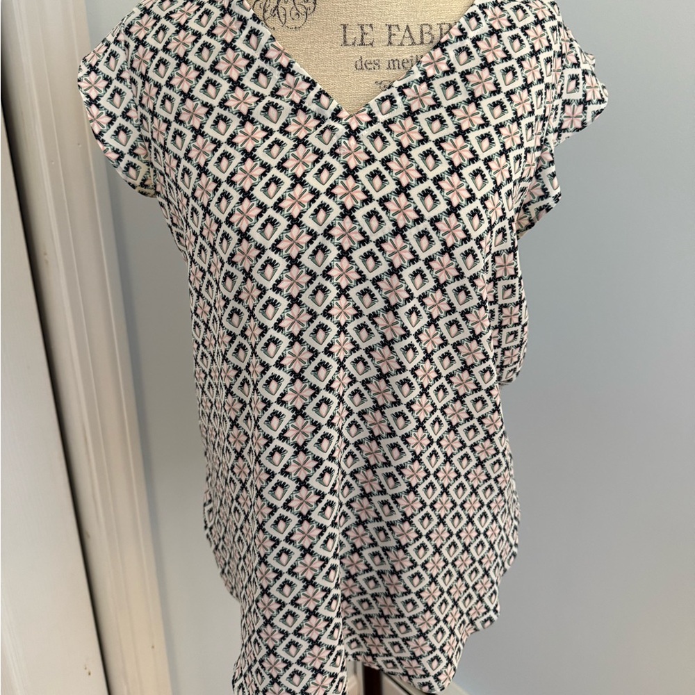 Geometric Patterned Women's Top